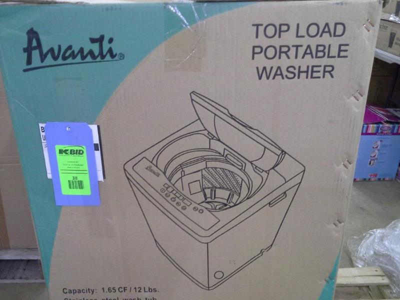 lot 38 image: Avanti Portable Top Load Washer