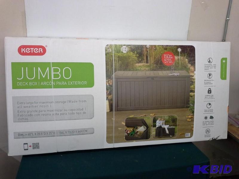 lot 385 image: Keter Jumbo Deck Box