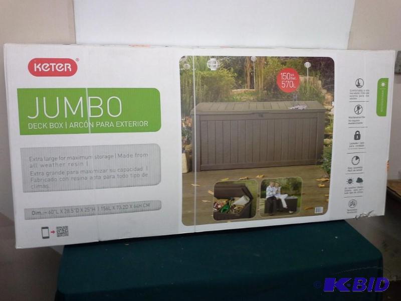 lot 386 image: Keter Jumbo Deck Box