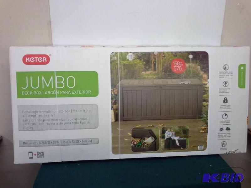 lot 387 image: Keter Jumbo Deck Box