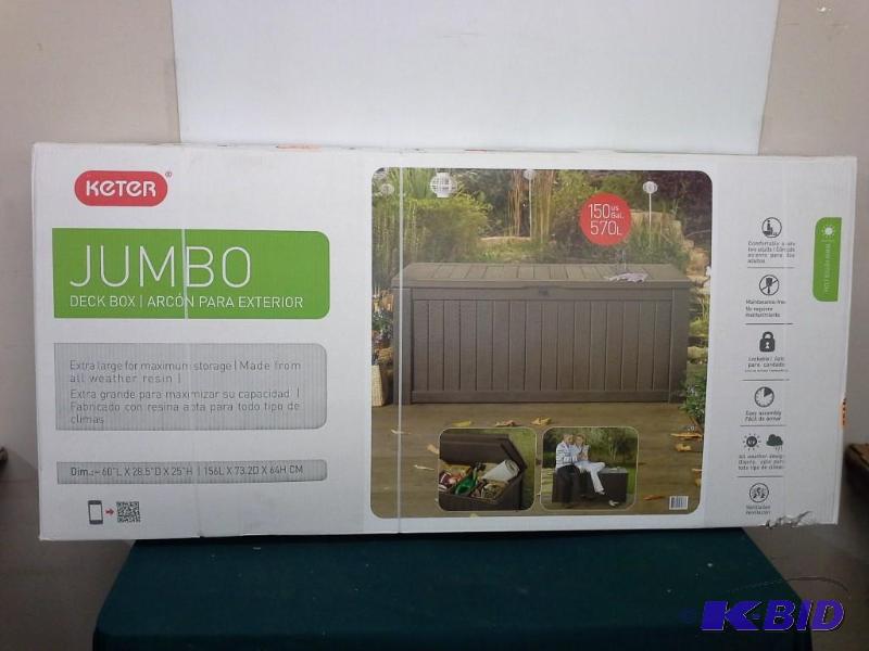 lot 388 image: Keter Jumbo Deck Box