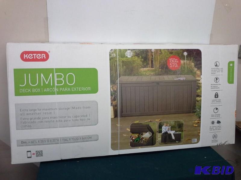 lot 389 image: Keter Jumbo Deck Box