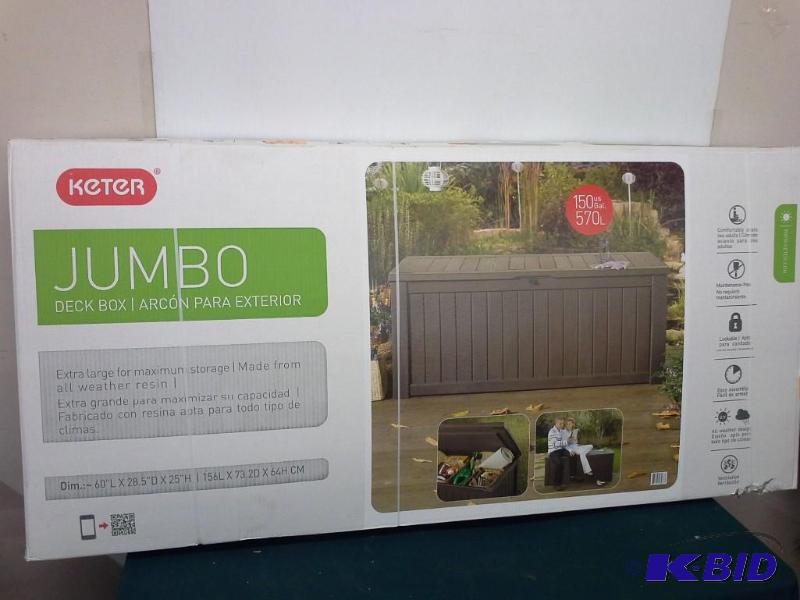lot 390 image: Keter Jumbo Deck Box