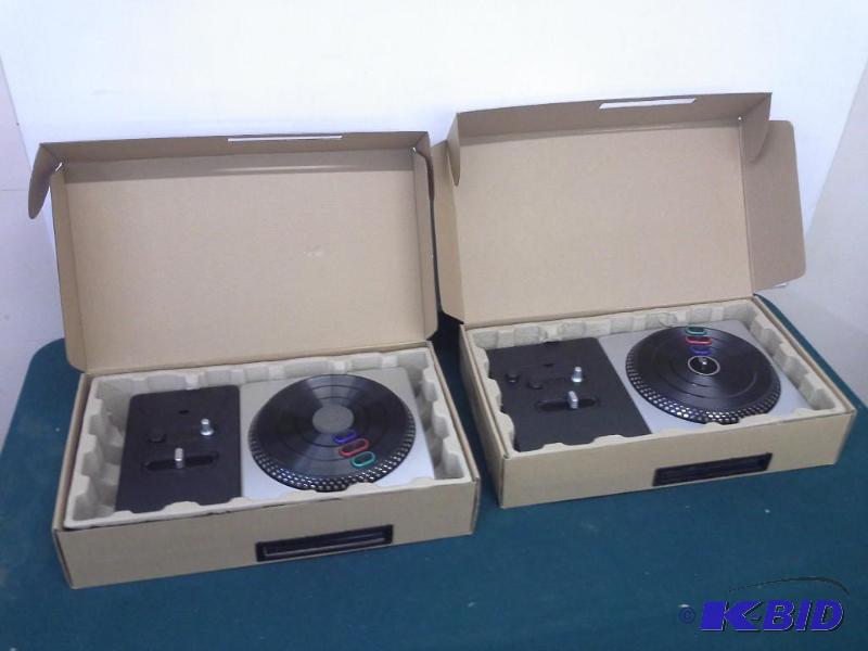 lot 415 image: (2) DJ Hero Turntable Kit for PlayStation 2 & PlayStation 3