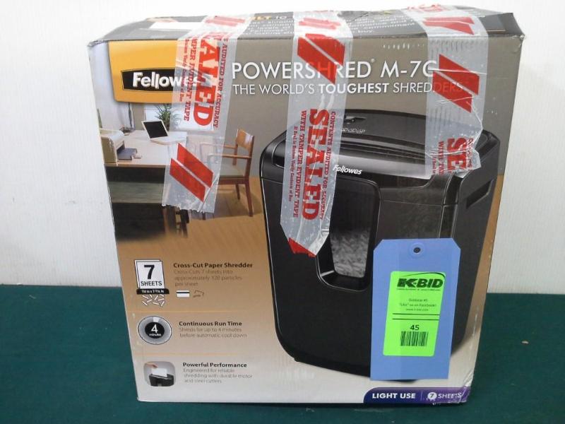 lot 45 image: Fellowes Power Shredder