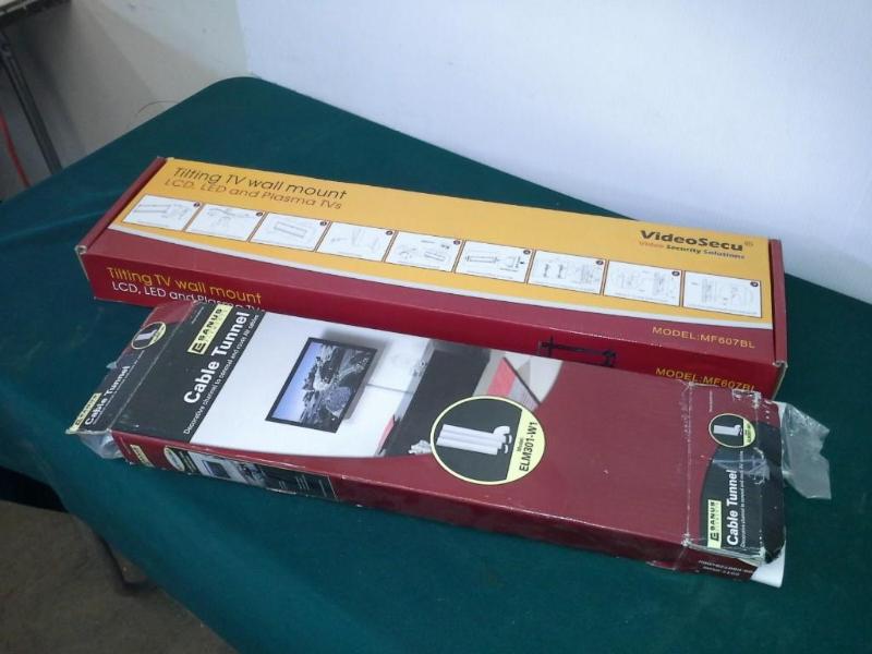 lot 92 image: Tv Wall Mount And Cable Tunnel Kit