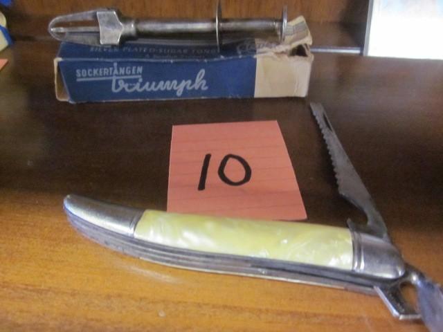 lot 10 image: Vintage Triumph Silver plated sugar...