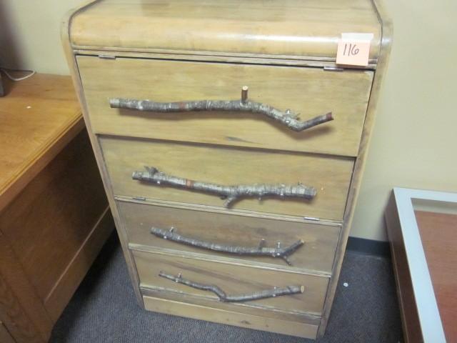 lot 116 image: Up North Cabin style dresser....