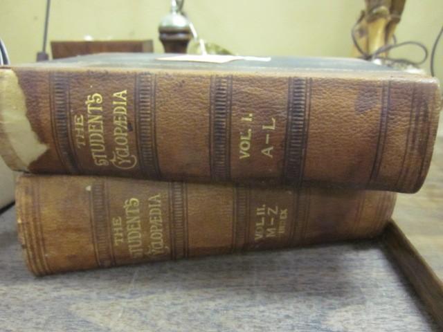 lot 34 image: Pair of Students Cyclopaedia books,...