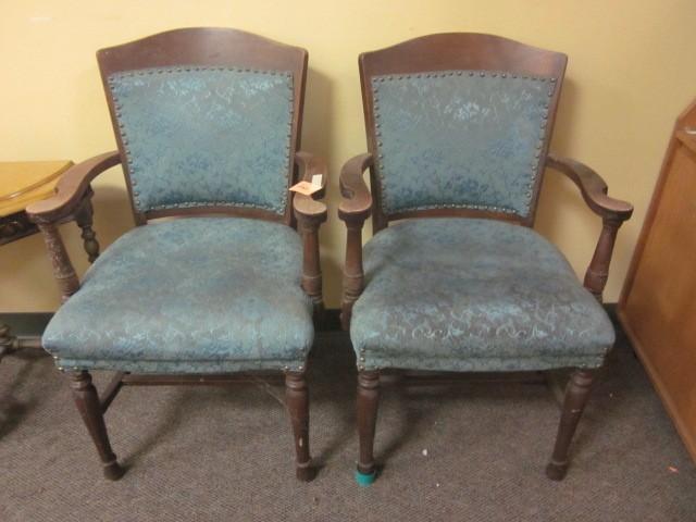 lot 66 image: (2) early 20th Century solid wood w...