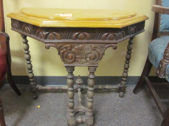 lot 67 image: 19th Century accent table, solid wo...