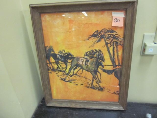 lot 80 image: Original water color unsigned and f...