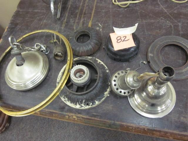 lot 82 image: Antique light, parts, possible proj...