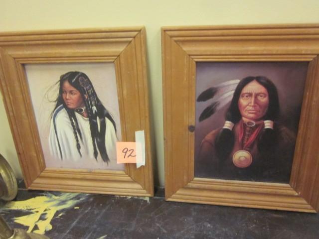 lot 92 image: Pair of Native prints....