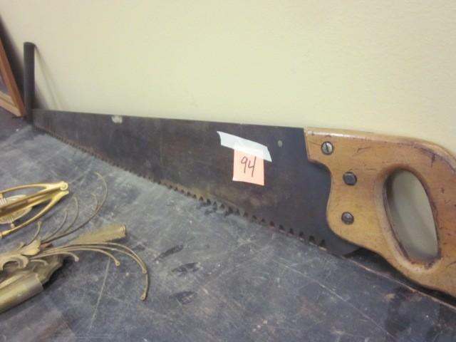lot 94 image: Antique (2) person log cutting saw....