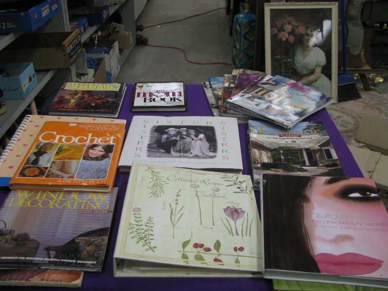 mostly craft and gardening books...