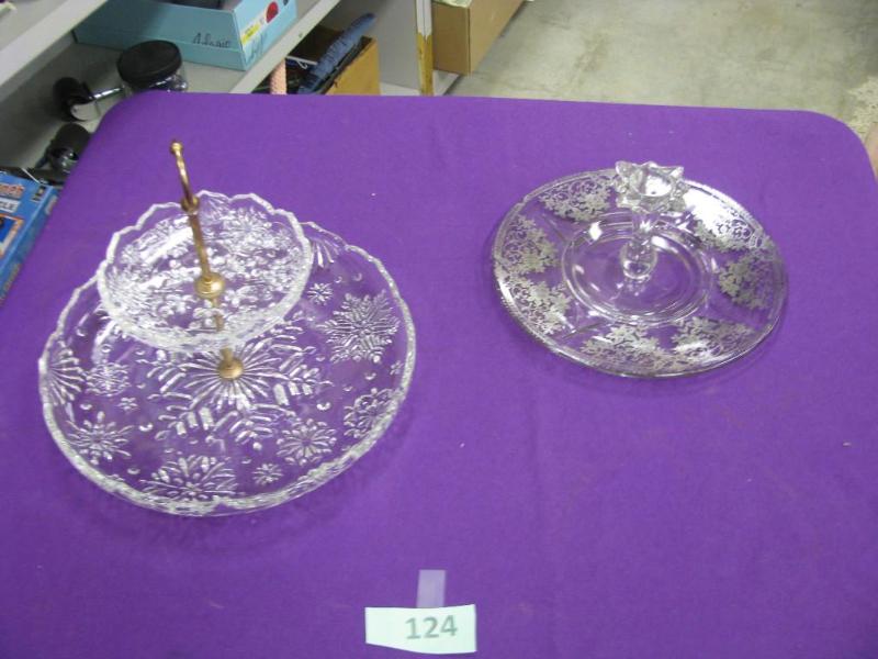 Two very formal serving trays perfe...