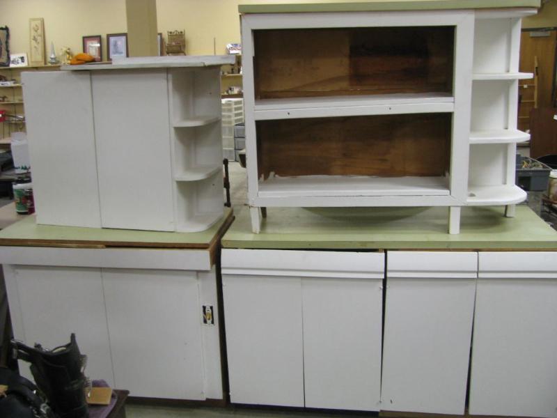 several parts of a farm kitchen ple...