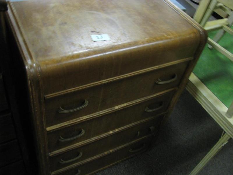 sturdy 4 drawer waterfall dresser. ...