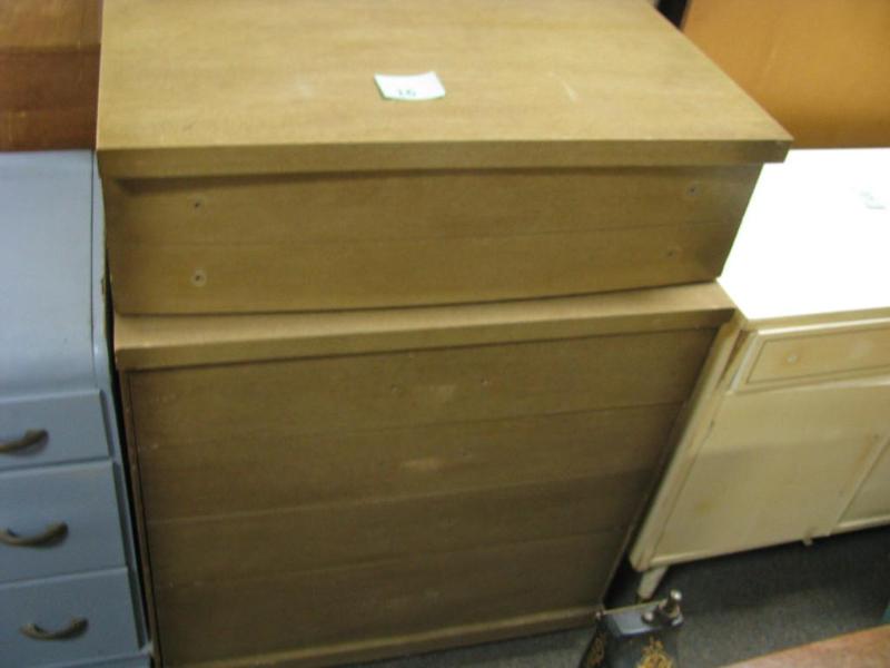 vintage mid century 5 drawer dresse...