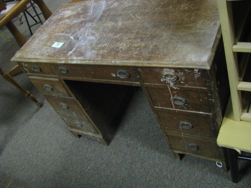 vintage desk looks to have been use...