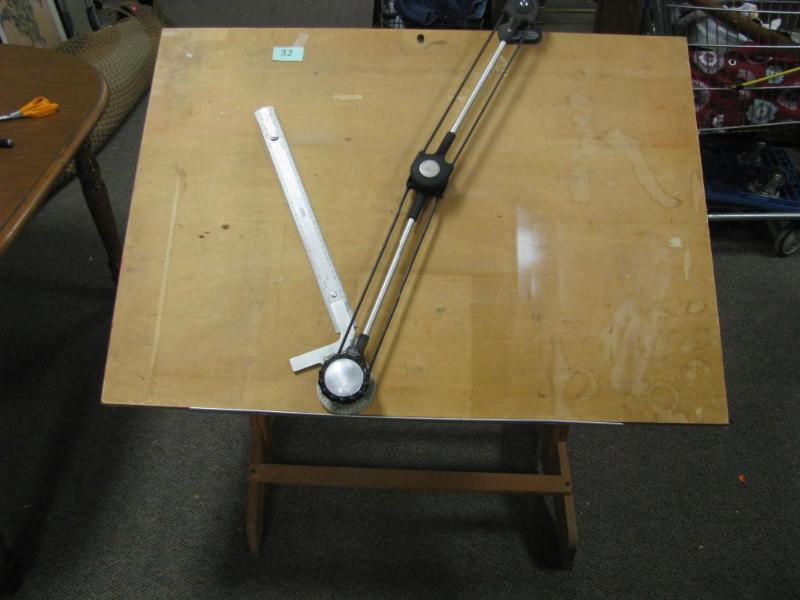 vintage drafting table adjustable t...