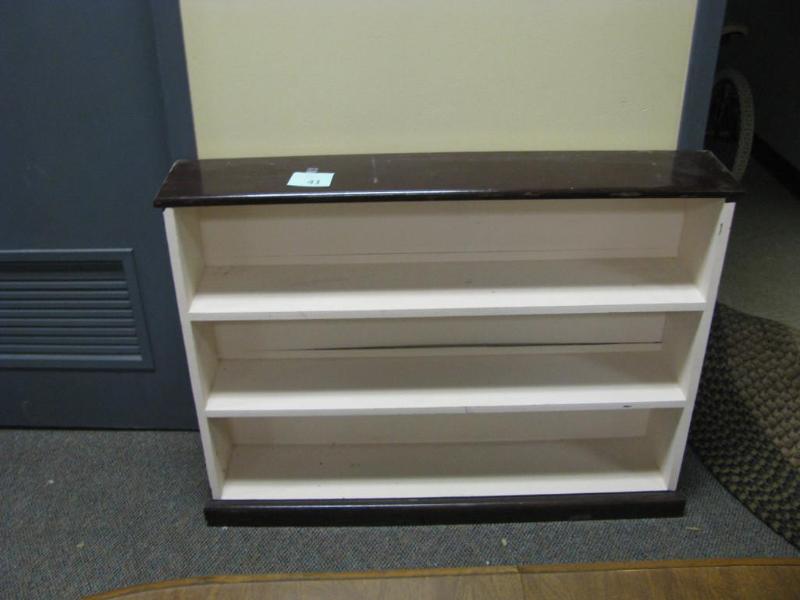 three shelf bookcase nicely painted...