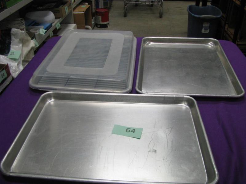 Three nordic ware half sheet baking...