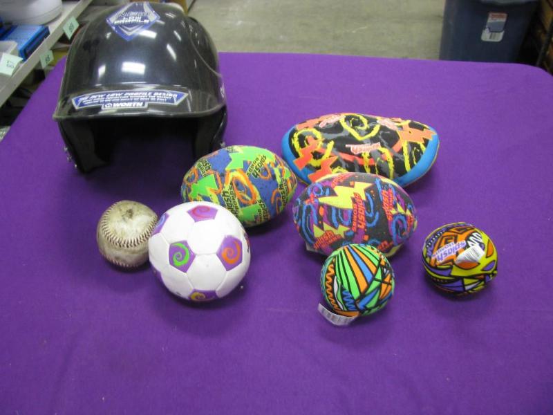 kids stuff batting helmet and one b...