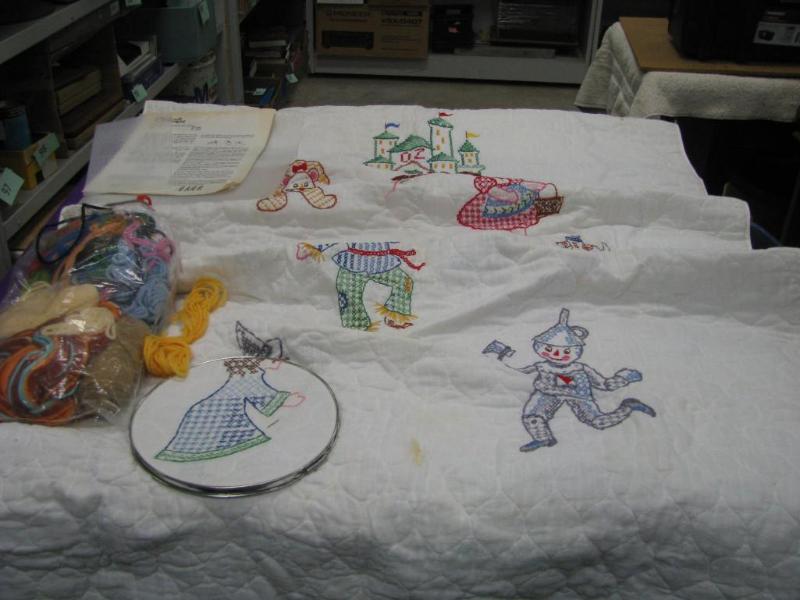 wizard of OZ baby blanket with embr...