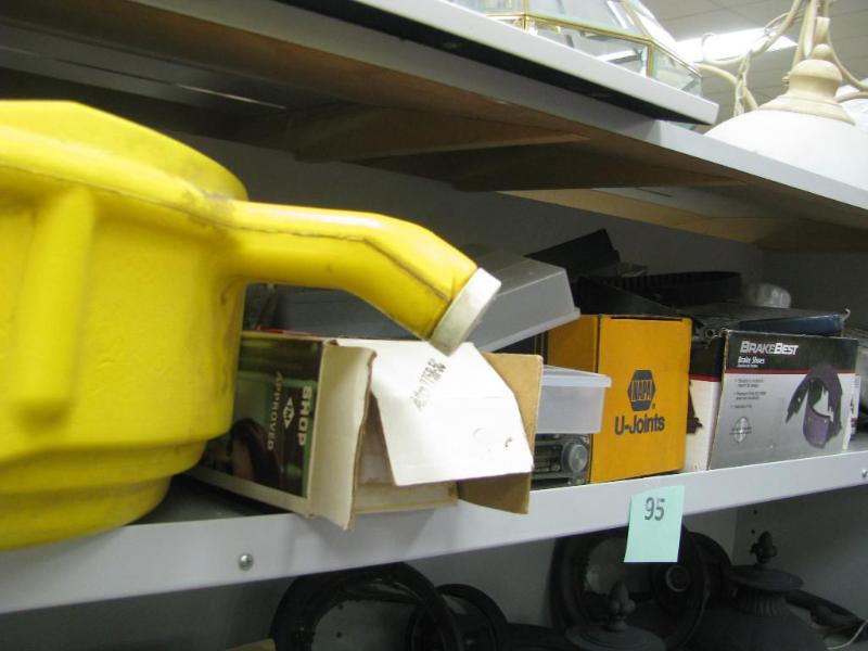 shelf lot of car repair and mainten...