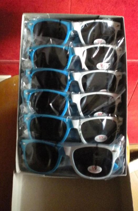 Lot of 12 Blue and White sunglasses...