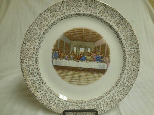 Vintage 10&quot Gold Trim Last Sup...