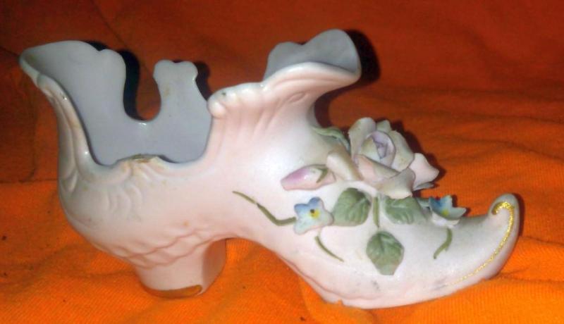 LEFTON CHINA Hand Painted SHOE 2 1...