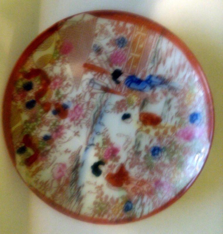 Small Occupied Japan plate Kasha gi...