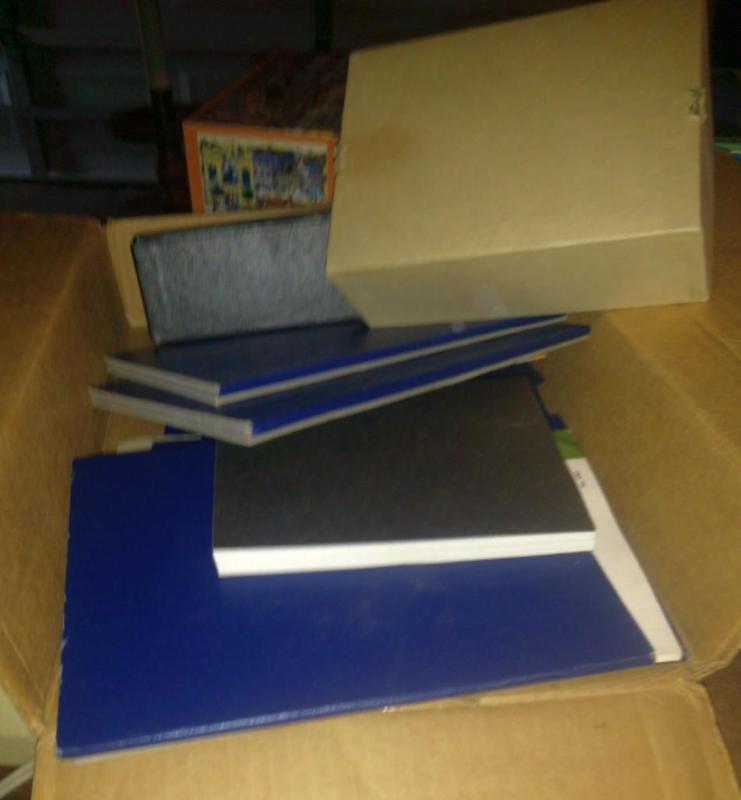 Lot of coin collector books. There ...