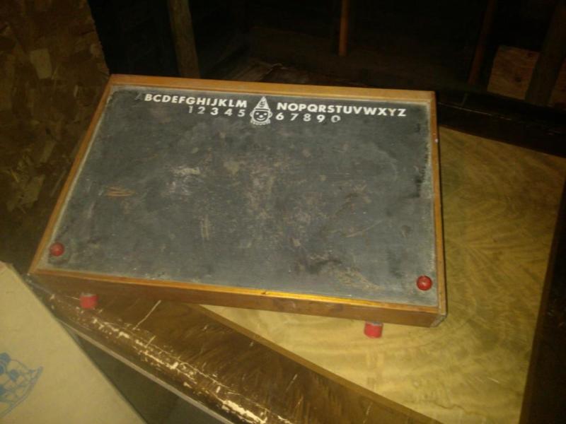 Vintage Chalk board and peg board p...