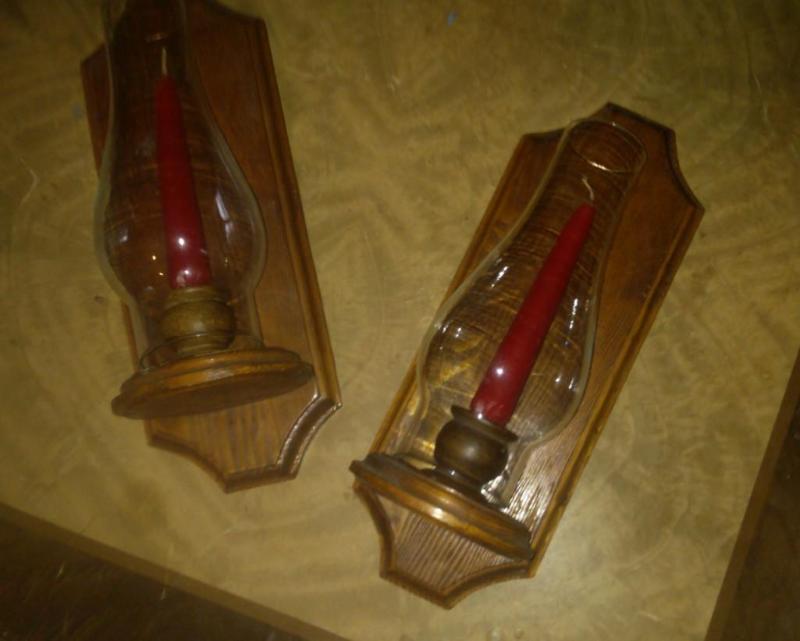 Set of 2 candle sconces...