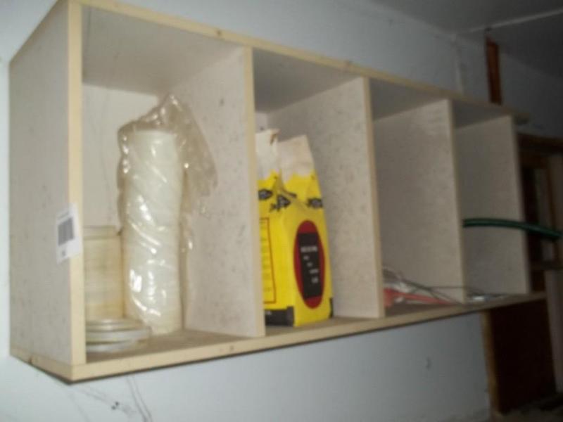 Shelving with contents...