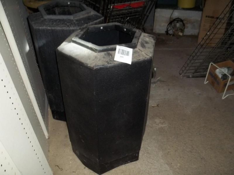 Trash cans...