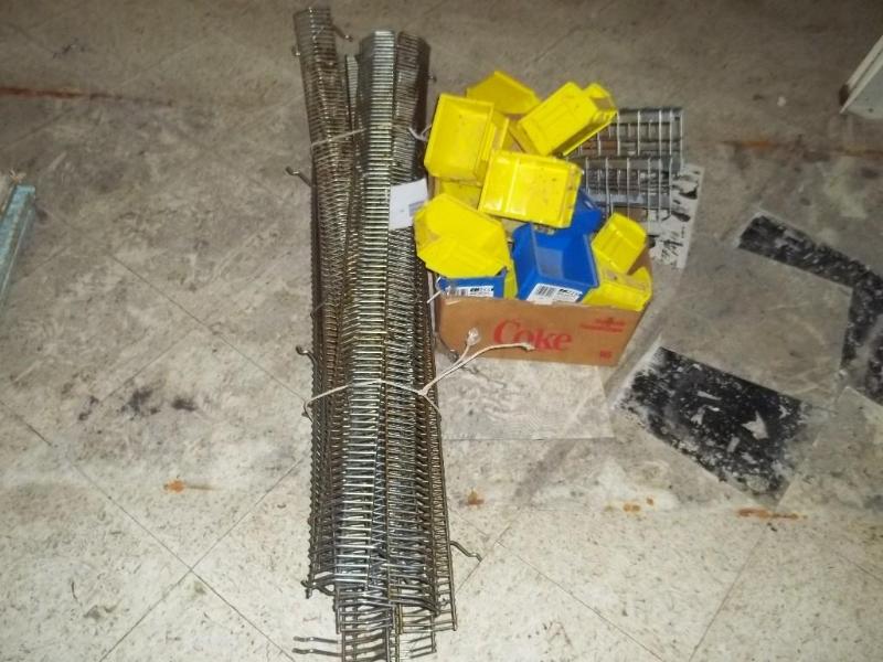 Peg boards, pegboard shelves and mi...