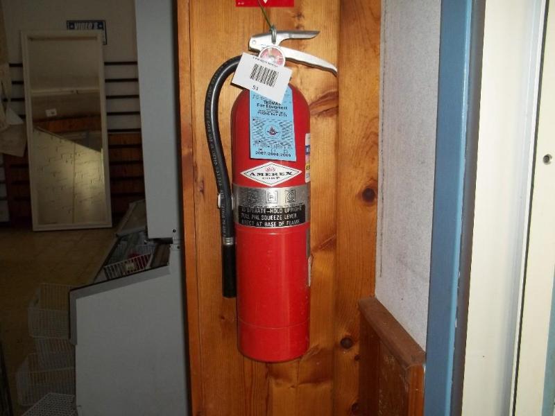 Fire extinguisher...
