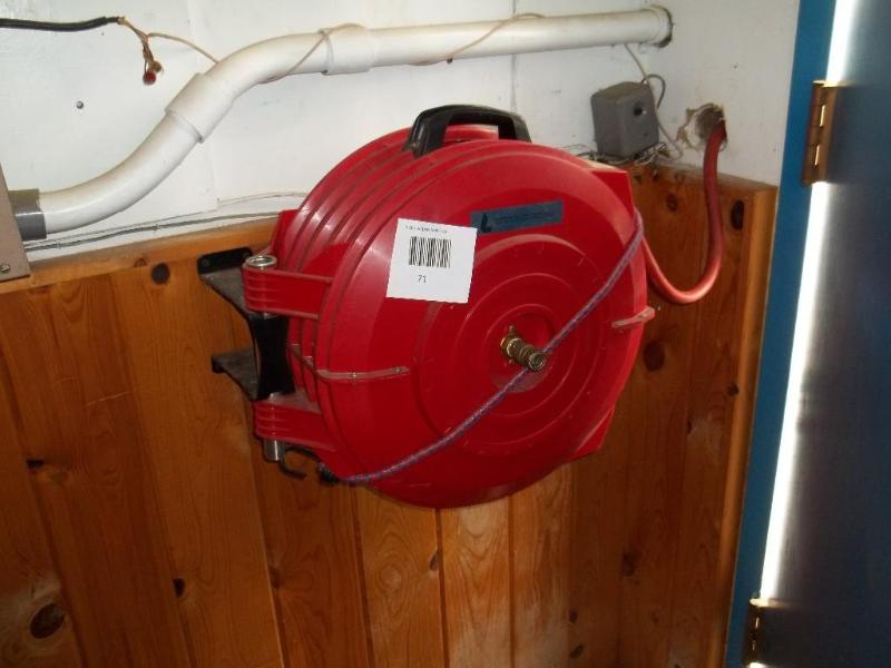 Air hose with retractable reel...