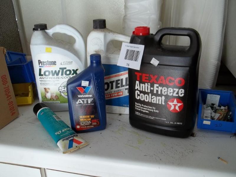 Misc oil and antifreeze...
