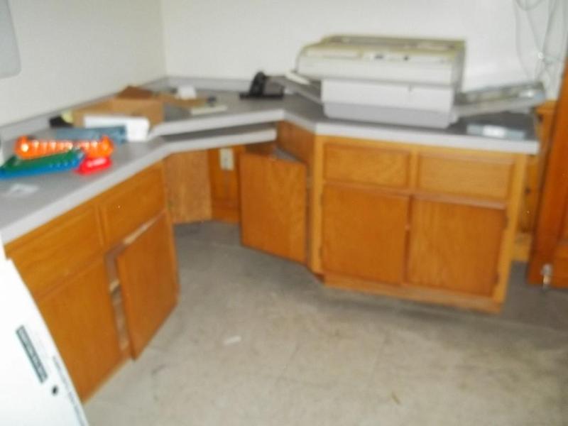 Corner desk with contents 44&quotw...