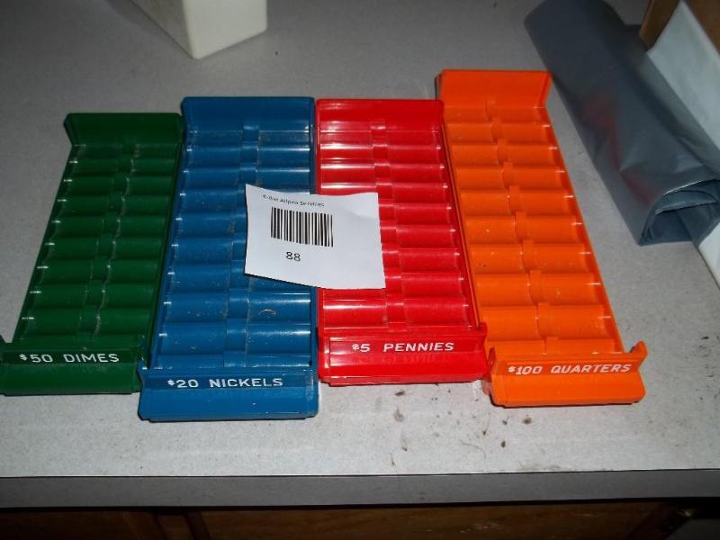 Coin holders...