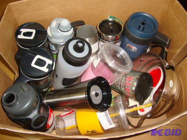 Box of new cups, various cracks, mi...
