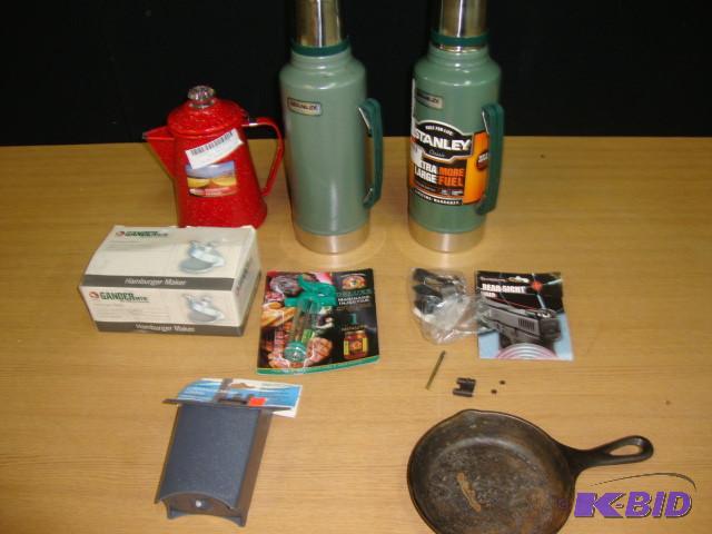 Lot of 2 Stanley Thermoses, cast ir...