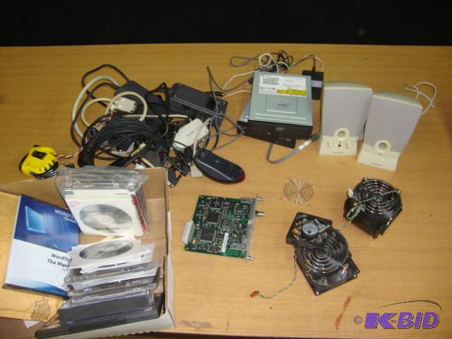 Lot of Computer Parts Cords &amp S...