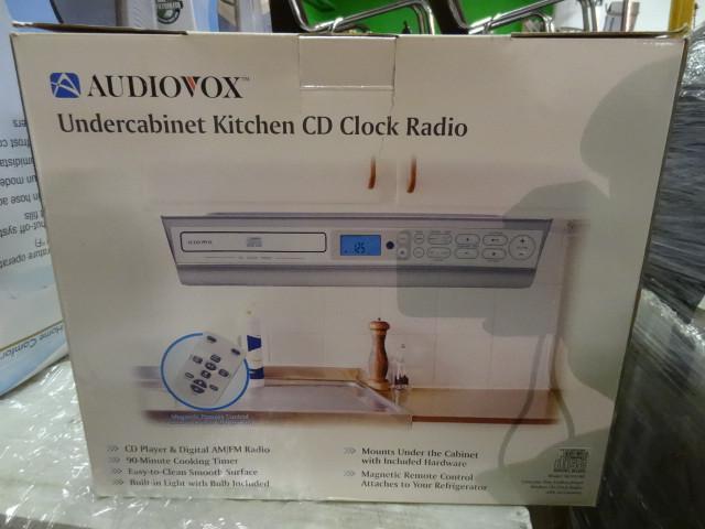 lot 101 image: Audiovox undercabinet kitchen CD cl...